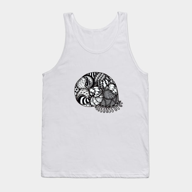 Snail Tank Top by Addy_barabashka_Lee